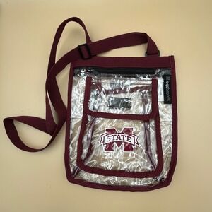 Mississippi State Bulldogs Clear Crossbody Bag Logo Brands Stadium Approved
